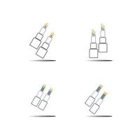 modèle de conception d'illustration d'icône de vecteur de câble de fibre optique