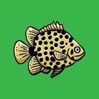 vecteur de conception poisson décoratif unique ou adapté au logo de la poissonnerie ornementale, etc.