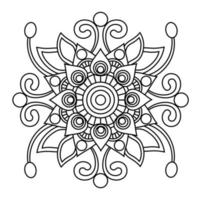 Coloriage fleurs à imprimer pour adultes. vecteur