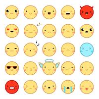 Emoji Emoticons Set vecteur
