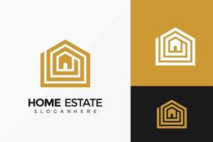 conception de logo immobilier, conception de logos d'entreprise moderne modèle d'illustration vectorielle vecteur