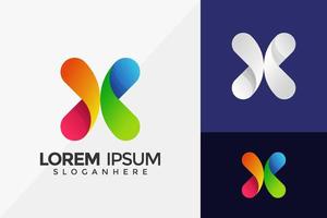 modèle de conception de logo d'identité de marque coloré, modèle d'illustration vectorielle de conceptions de logos modernes vecteur