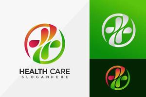 conception de logo médical plus de soins de santé, conceptions de logos modernes modèle d'illustration vectorielle vecteur