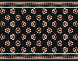 fond de motif oriental ethnique géométrique. conception pour la texture, l'emballage, les vêtements, le batik, le tissu, le papier peint et l'arrière-plan. motif de broderie de motif. vecteur