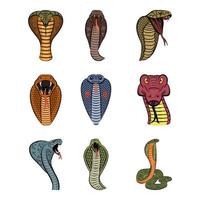 concepts de mascottes de serpent vecteur