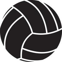 silhouette de ballon de volley-ball vecteur