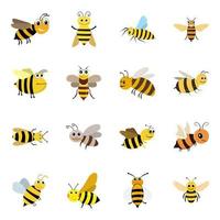 paquet d'abeille de dessin animé vecteur