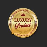 Étiquettes dorées de luxe premium design moderne vecteur