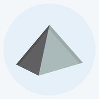 pyramide d'icônes - style plat - illustration simple vecteur