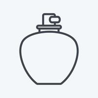 parfum d'icône 1 - style de ligne - illustration simple, bonne pour les impressions, les annonces, etc. vecteur