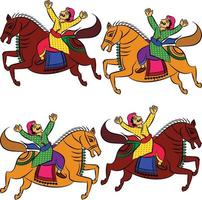 inquiet a dessiné dans le style ganjfa. Le ganjifa est un jeu de cartes traditionnel qui a évolué au fil du temps pour devenir une forme d'art. art populaire indien impression textile, logo, papier peint vecteur