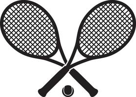 raquette et balle de tennis vecteur
