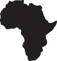 vecteur de carte de l'afrique