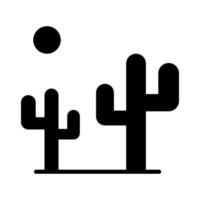 cactus sur fond blanc vecteur