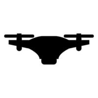 drone illustré sur fond blanc vecteur