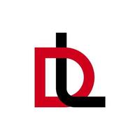 illustration vectorielle du logo de lettre dl moderne. parfait à utiliser pour une entreprise technologique vecteur