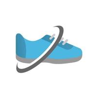 illustration vectorielle du logo du magasin de chaussures. parfait à utiliser pour une entreprise technologique vecteur