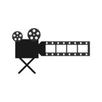 illustration vectorielle du logo du cinéma vecteur