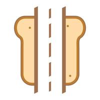 illustration vectorielle du logo du pain sur la route. parfait à utiliser pour une entreprise technologique vecteur