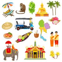 Thaïlande Icons Set