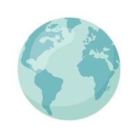 icône de la planète terre plate. illustration vectorielle pour bannière web, web et mobile, infographie. vecteur