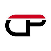 illustration vectorielle du logo de la lettre cp moderne. parfait à utiliser pour une entreprise technologique vecteur