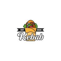 logo de kebab moderne vecteur