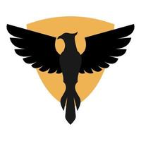 illustration vectorielle du logo de l'emblème de l'aigle. parfait à utiliser pour une entreprise technologique vecteur