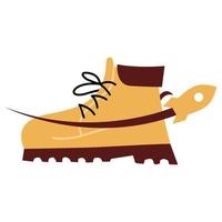 illustration vectorielle du logo de chaussures de sécurité de fusée. parfait à utiliser pour une entreprise technologique vecteur