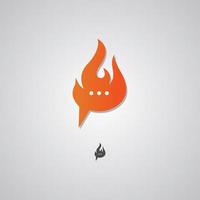 illustration vectorielle du logo de chat chaud. parfait à utiliser pour l'entreprise d'application vecteur