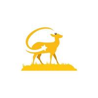 illustration vectorielle du logo star deer. parfait à utiliser pour une entreprise technologique vecteur