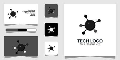 illustration vectorielle du logo tech. parfait à utiliser pour une entreprise technologique vecteur