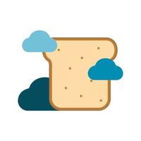 illustration vectorielle du logo du pain. parfait à utiliser pour une entreprise technologique vecteur