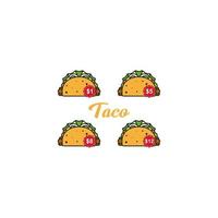 logo de tacos moderne vecteur