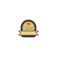 logo de kebab moderne vecteur