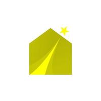 illustration vectorielle du logo de la maison star vecteur