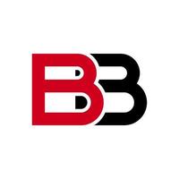 illustration vectorielle du logo de la lettre bb moderne. parfait à utiliser pour une entreprise technologique vecteur