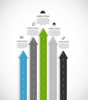 modèles d'infographie pour l'illustration vectorielle d'affaires. eps10 vecteur