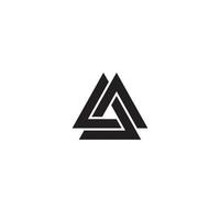 conception de logo ou d'icône triangulaire vecteur
