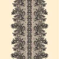 Seamless Pattern de ruban de dentelle abstraite. vecteur