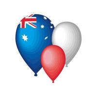 drapeau des ballons de l'australie vecteur