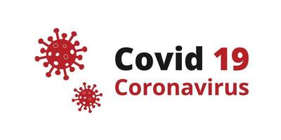 covid 19 coronavirus sur fond blanc. nouveau coronavirus covid 19 ncov - vecteur