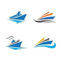 images de logo de bateau de croisière vecteur