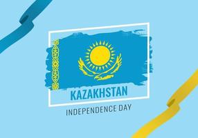 fond de la fête de l'indépendance du kazakhstan pour la célébration nationale. vecteur