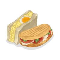 illustration de sandwich vecteur