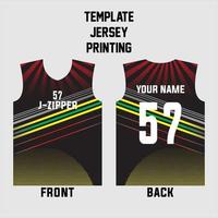 modèle de modèle de jersey vecteur concept abstrait pour l'impression ou la sublimation uniformes de sport football volley-ball basket-ball e-sport cyclisme et pêche