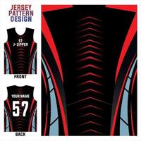 modèle de modèle de jersey vecteur concept abstrait pour l'impression ou la sublimation uniformes de sport football volley-ball basket-ball e-sport cyclisme et pêche