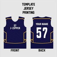 modèle de modèle de jersey vecteur concept abstrait pour l'impression ou la sublimation uniformes de sport football volley-ball basket-ball e-sport cyclisme et pêche