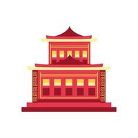 temple de la pagode chinoise vecteur
