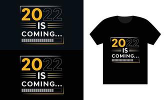 nouvel an 2022-bonne année-t-shirt de conception de modèle de conception de t-shirt de qualité vecteur